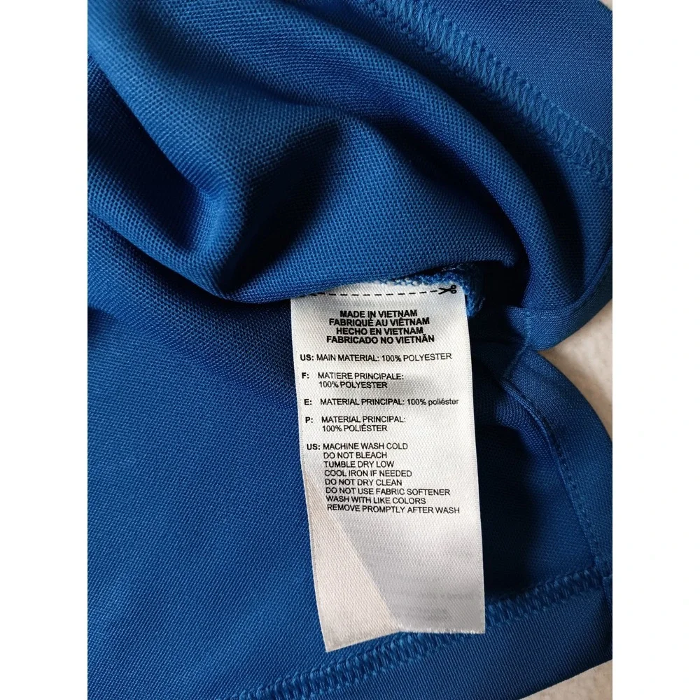 Adidas Golf Mens 2018 Ryder Cup Le Golf National France Polo Shirt Blue Large